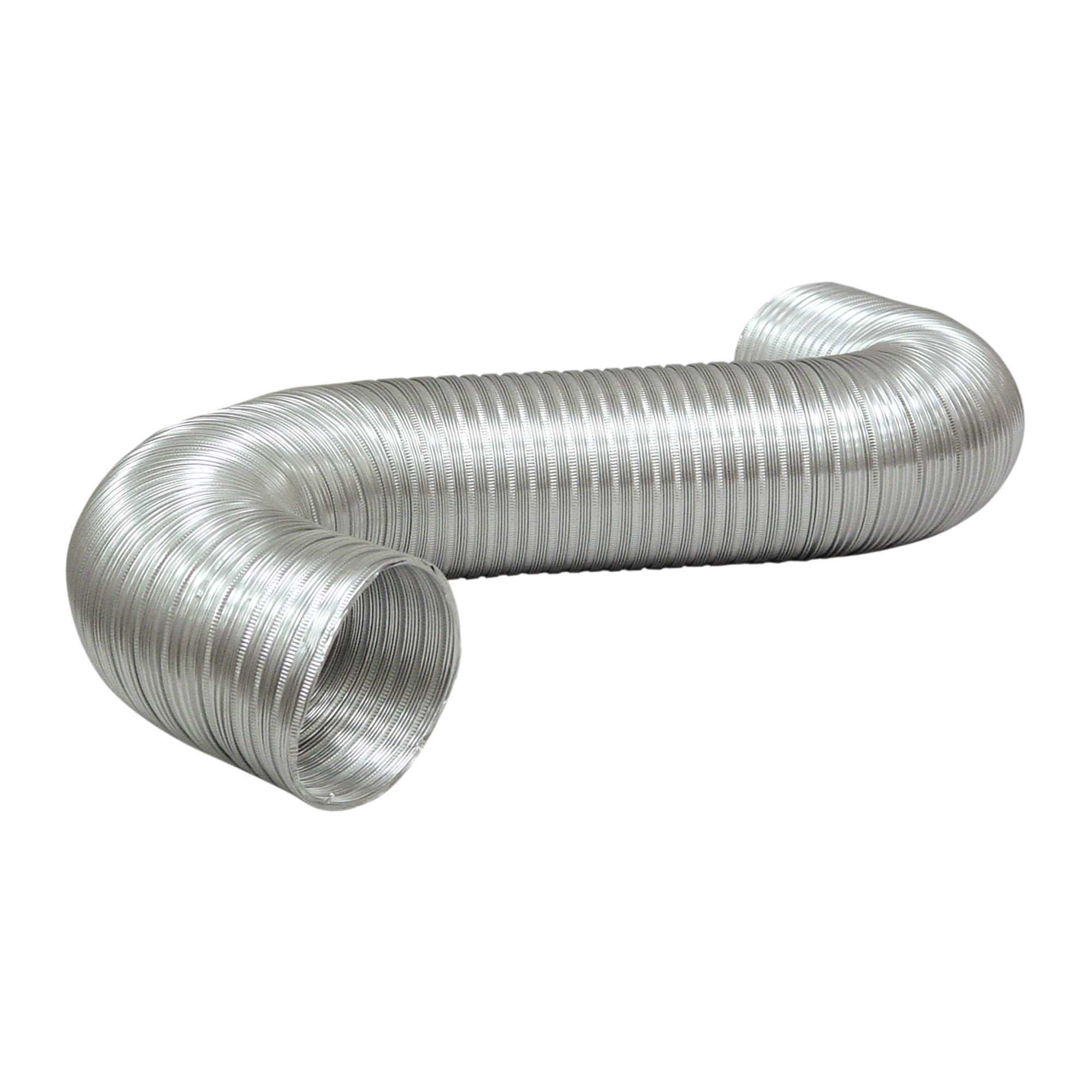 Deflecto, Semi-Rigid Flexible Duct, 4in. x 8ft., Material Aluminum, Model# AO48/20-A